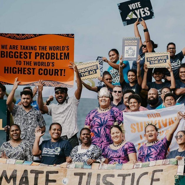 Demonstration für Klimagerechtigkeit