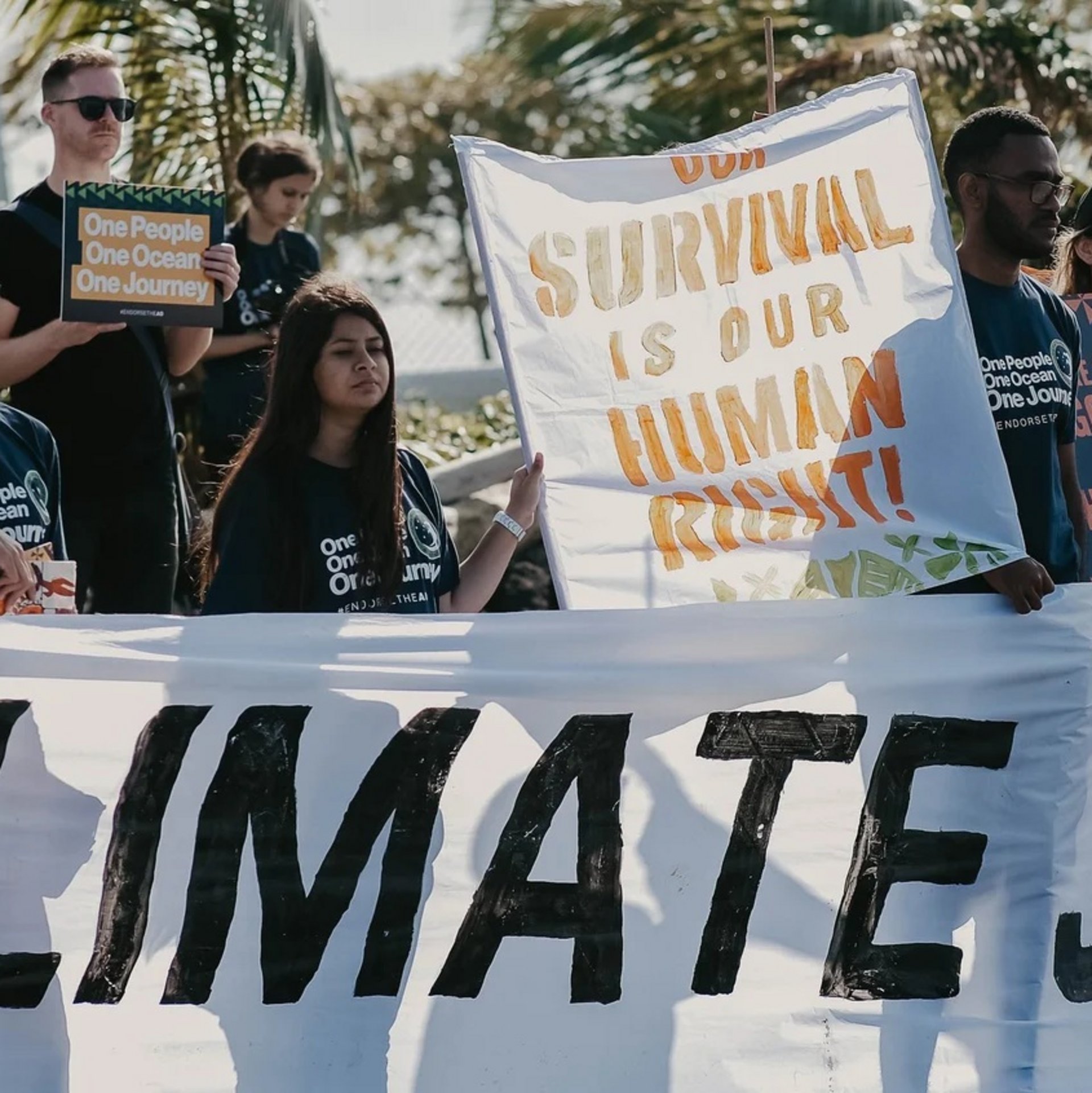 Demonstration für Klimagerechtigkeit (Foto: Pacific Island Students fighting for Climate Justice)