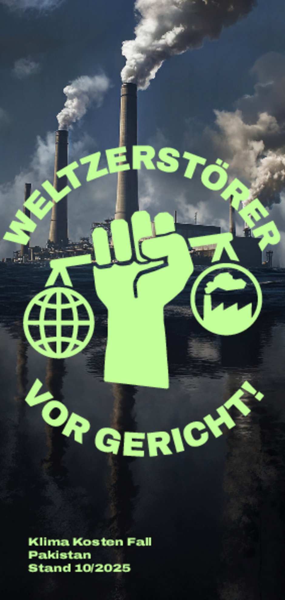 Titelbild Flyer Weltzerstörer vor Gericht!