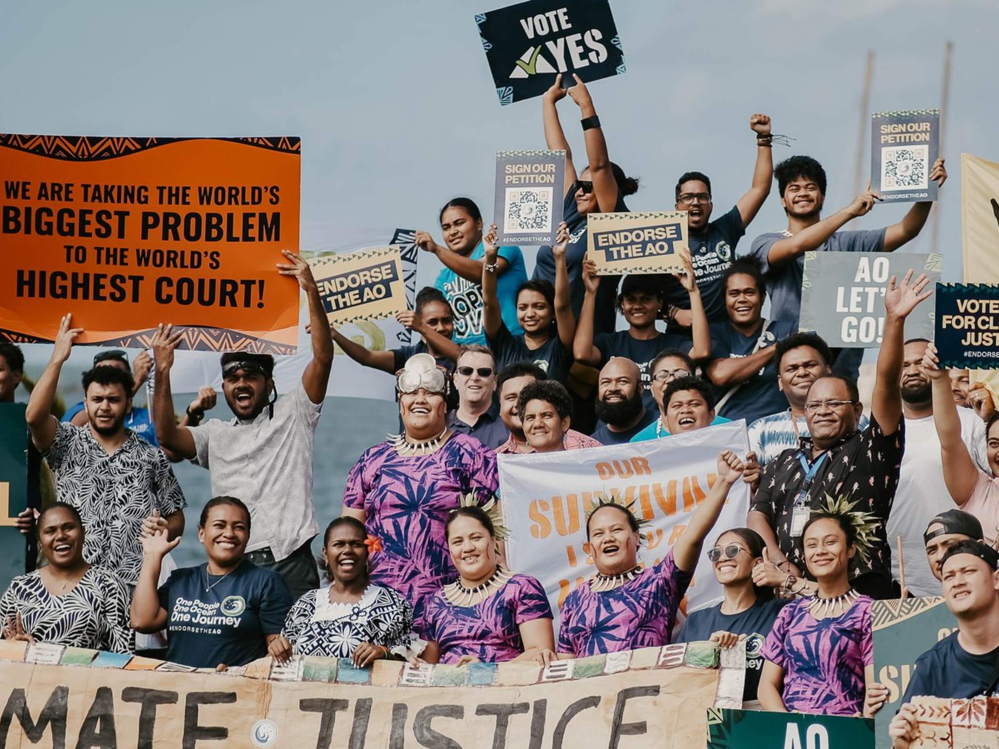 Demonstration für Klimagerechtigkeit